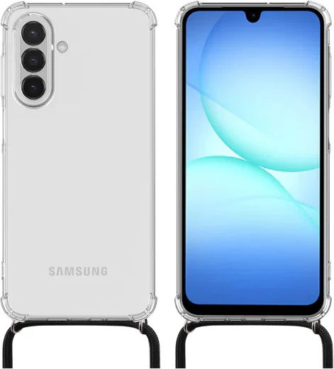Samsung Galaxy A18 Hoesje met Koord Schokbestendig TPU Transparant afbeelding 14