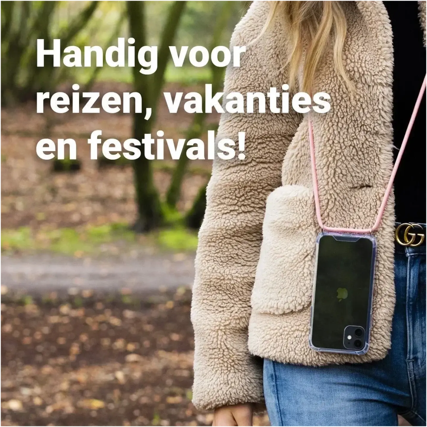 Samsung Galaxy A18 Hoesje met Koord Schokbestendig TPU Transparant afbeelding 7