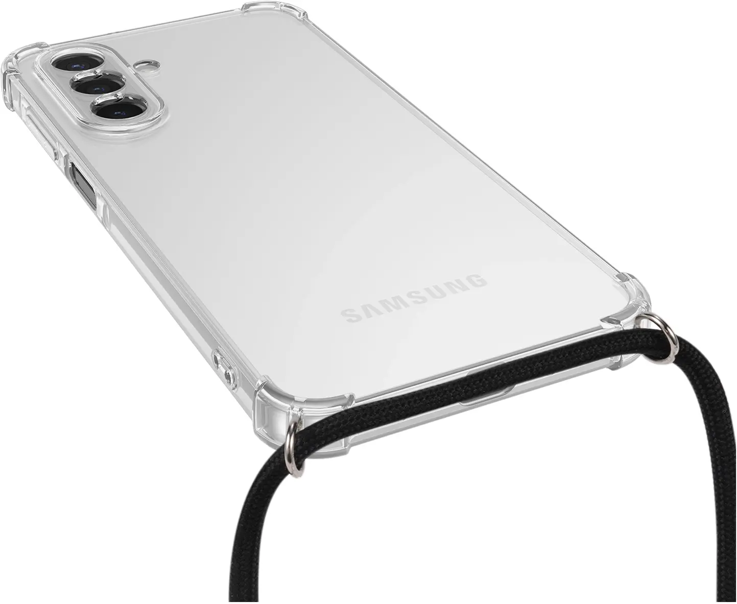 Samsung Galaxy A18 Hoesje met Koord Schokbestendig TPU Transparant afbeelding 16
