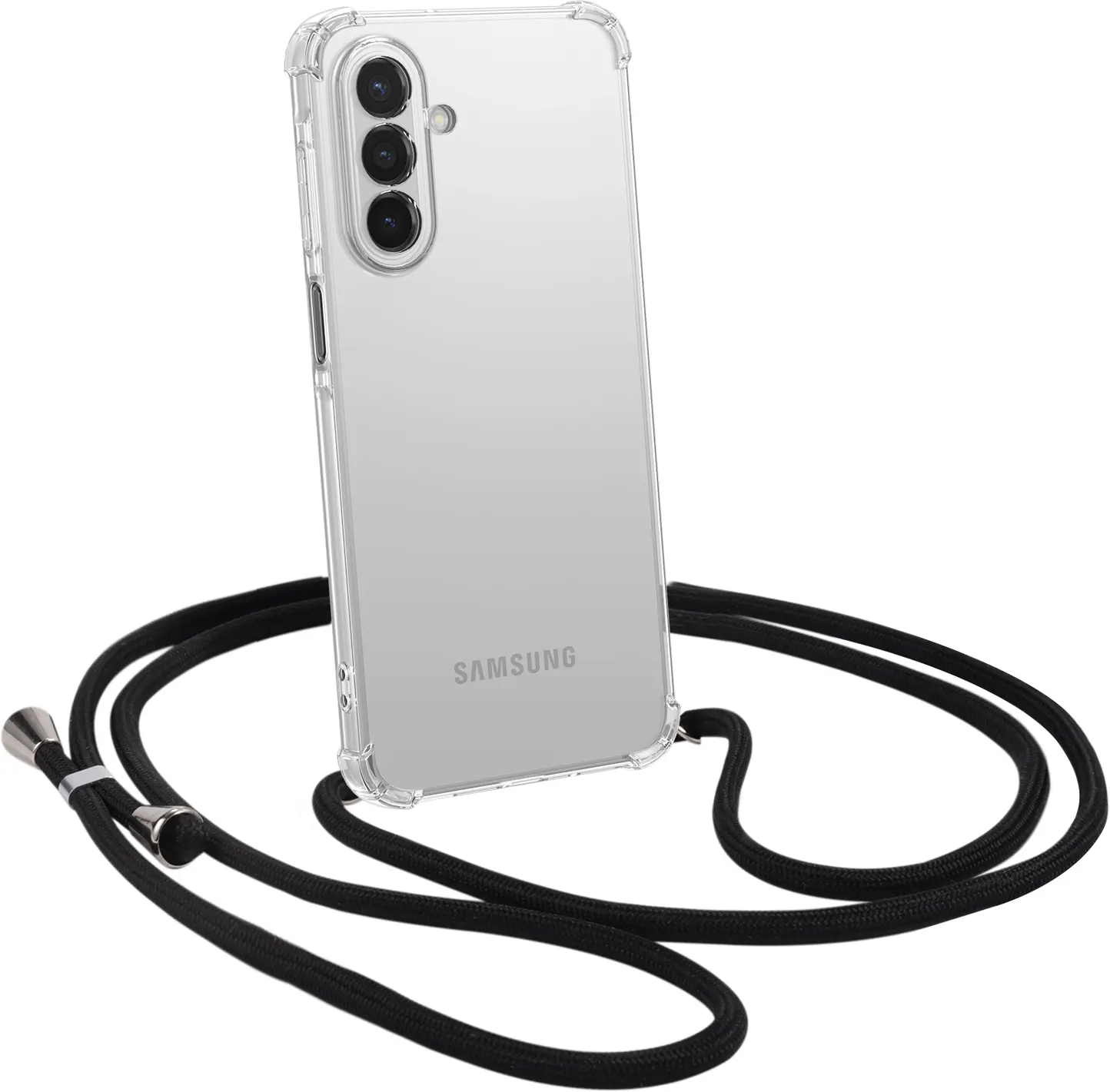 Samsung Galaxy A18 Hoesje met Koord Schokbestendig TPU Transparant afbeelding 2