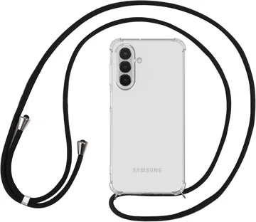 Samsung Galaxy A18 Hoesje met Koord Schokbestendig TPU Transparant