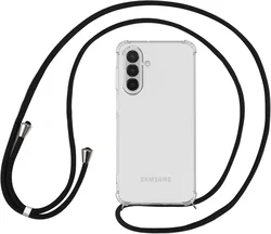 Samsung Galaxy A18 Hoesje met Koord Schokbestendig TPU Transparant afbeelding