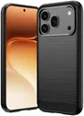 Honor 600 / 600 Pro Hoesje Geborsteld TPU Flexibele Back Cover Zwart