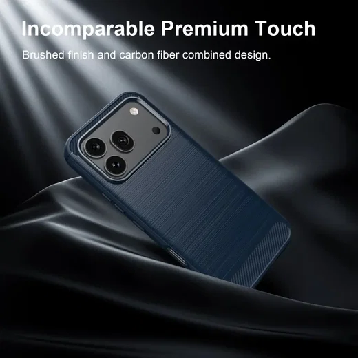 Honor 600 / 600 Pro Hoesje Geborsteld TPU Flexibele Back Cover Blauw afbeelding 11