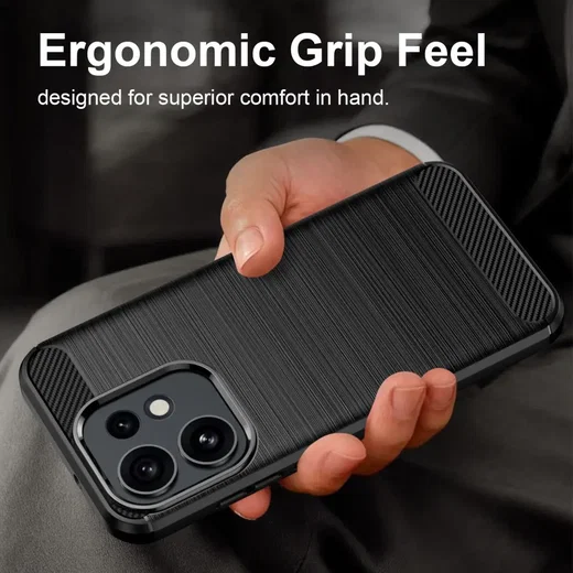 Oppo Reno 16 / 16 Pro Hoesje Geborsteld TPU Flexibele Back Cover Zwart afbeelding 9