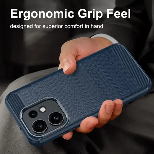 Oppo Reno 16 / 16 Pro Hoesje Geborsteld TPU Flexibele Back Cover Blauw afbeelding 9