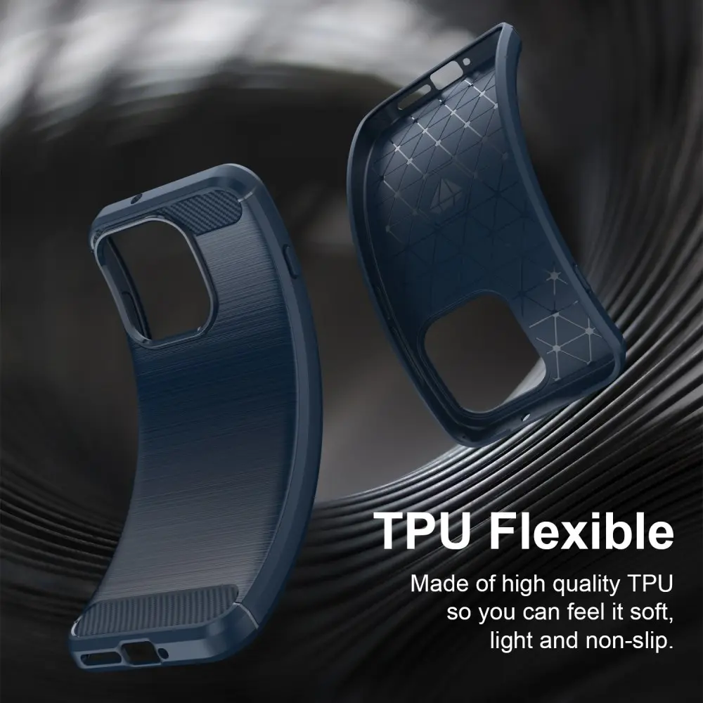 Oppo Reno 16 / 16 Pro Hoesje Geborsteld TPU Flexibele Back Cover Blauw afbeelding 6