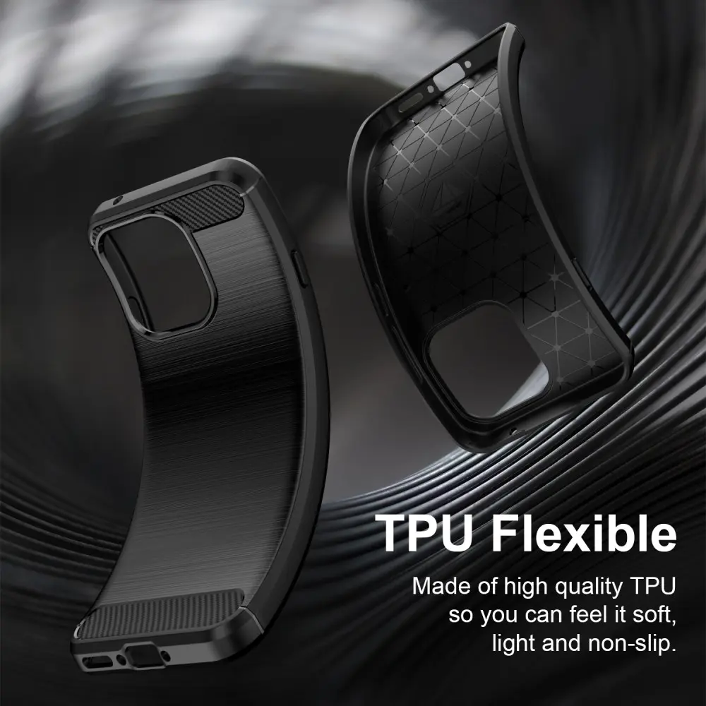 Oppo Reno 16 F Hoesje Geborsteld TPU Flexibele Back Cover Zwart afbeelding 6