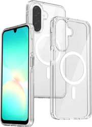 Samsung Galaxy A18 Hoesje Hard Back Cover met MagSafe Transparant afbeelding