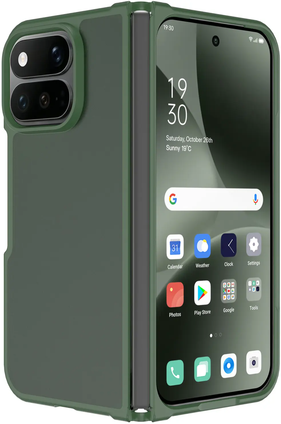 Google Pixel 11 Pro Fold Hoesje Back Cover Matte Groen afbeelding 1