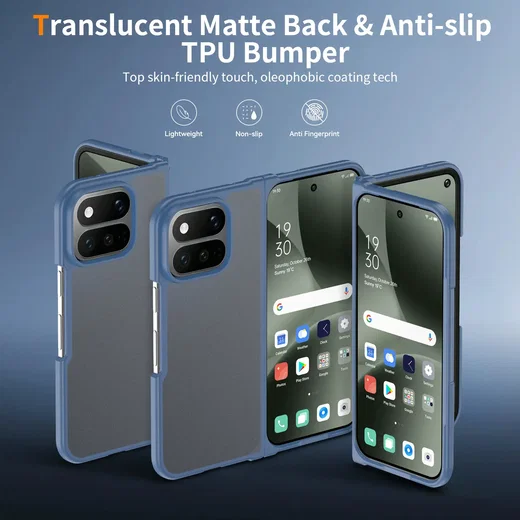 Google Pixel 11 Pro Fold Hoesje Back Cover Matte Blauw afbeelding 5