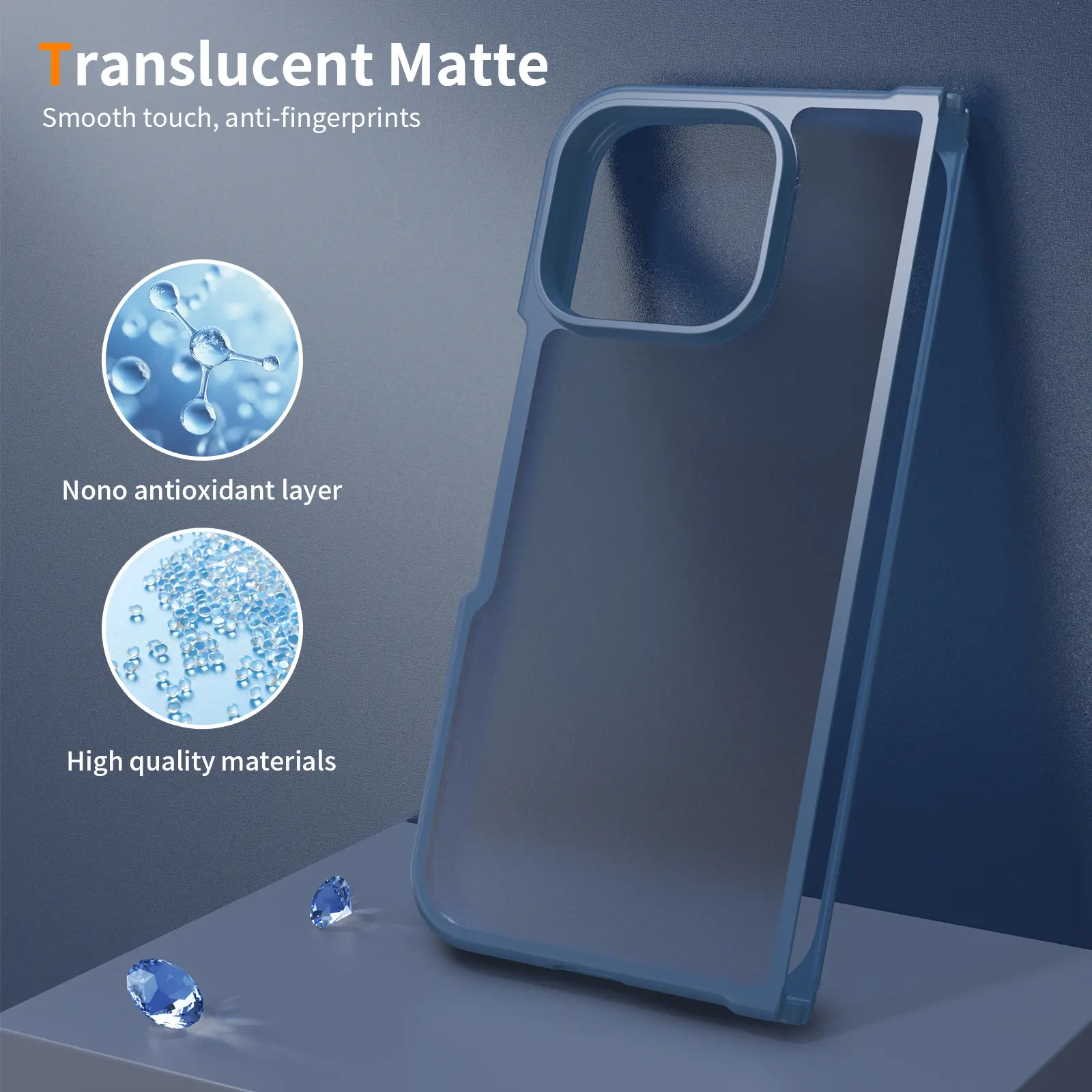 Google Pixel 11 Pro Fold Hoesje Back Cover Matte Blauw afbeelding 6
