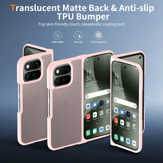 Google Pixel 11 Pro Fold Hoesje Back Cover Matte Roze afbeelding 5