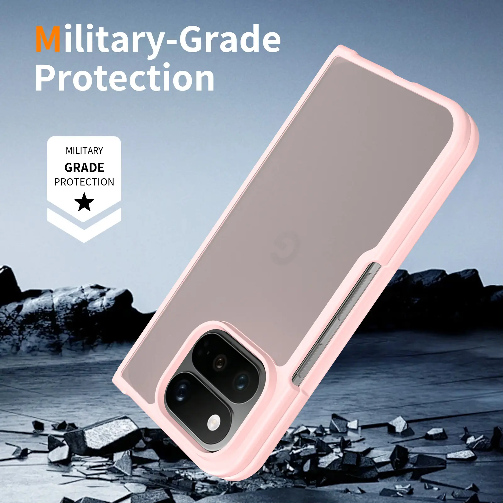 Google Pixel 11 Pro Fold Hoesje Back Cover Matte Roze afbeelding 2
