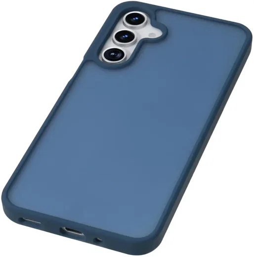 Samsung Galaxy A18 Hoesje Back Cover Matte Donker Blauw afbeelding 7