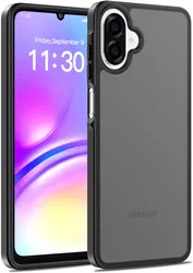 Samsung Galaxy A08 Hoesje Back Cover Matte Zwart afbeelding