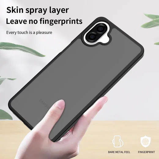 Samsung Galaxy A08 Hoesje Back Cover Matte Zwart afbeelding 5