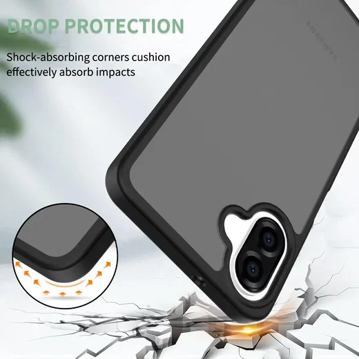 Samsung Galaxy A08 Hoesje Back Cover Matte Zwart afbeelding 2