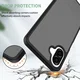 Samsung Galaxy A08 Hoesje Back Cover Matte Zwart afbeelding 2