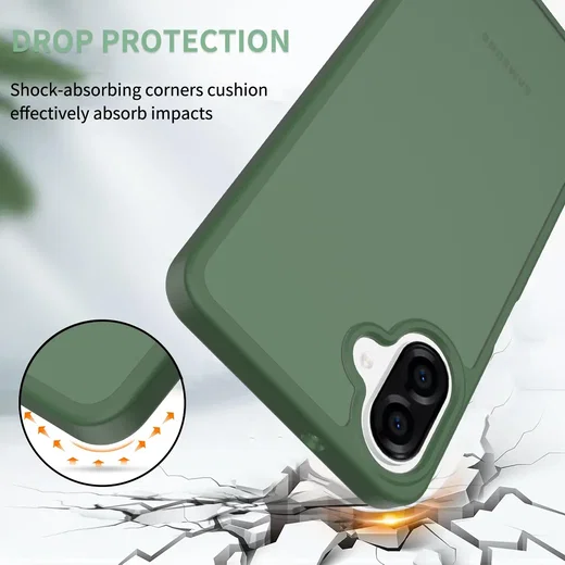 Samsung Galaxy A08 Hoesje Back Cover Matte Groen afbeelding 2