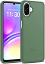 Samsung Galaxy A08 Hoesje Back Cover Matte Groen