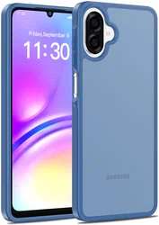 Samsung Galaxy A08 Hoesje Back Cover Matte Blauw afbeelding