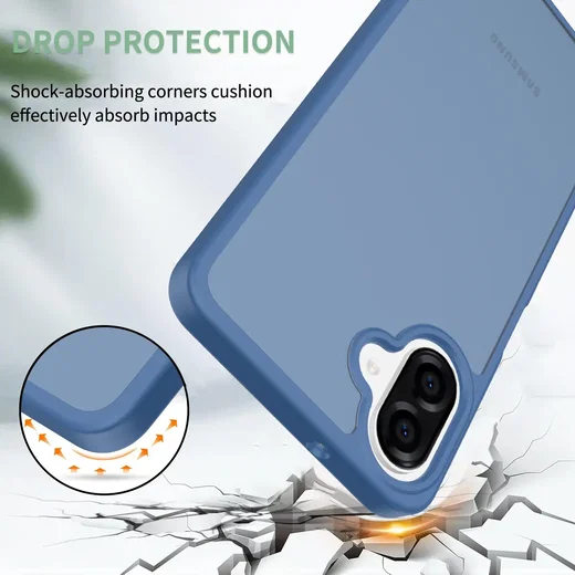 Samsung Galaxy A08 Hoesje Back Cover Matte Blauw afbeelding 2