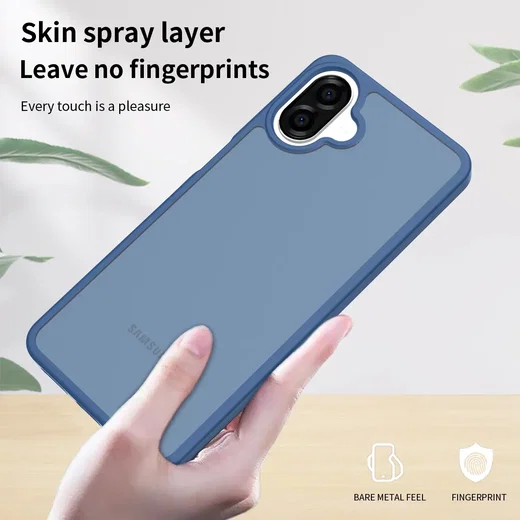 Samsung Galaxy A08 Hoesje Back Cover Matte Blauw afbeelding 5