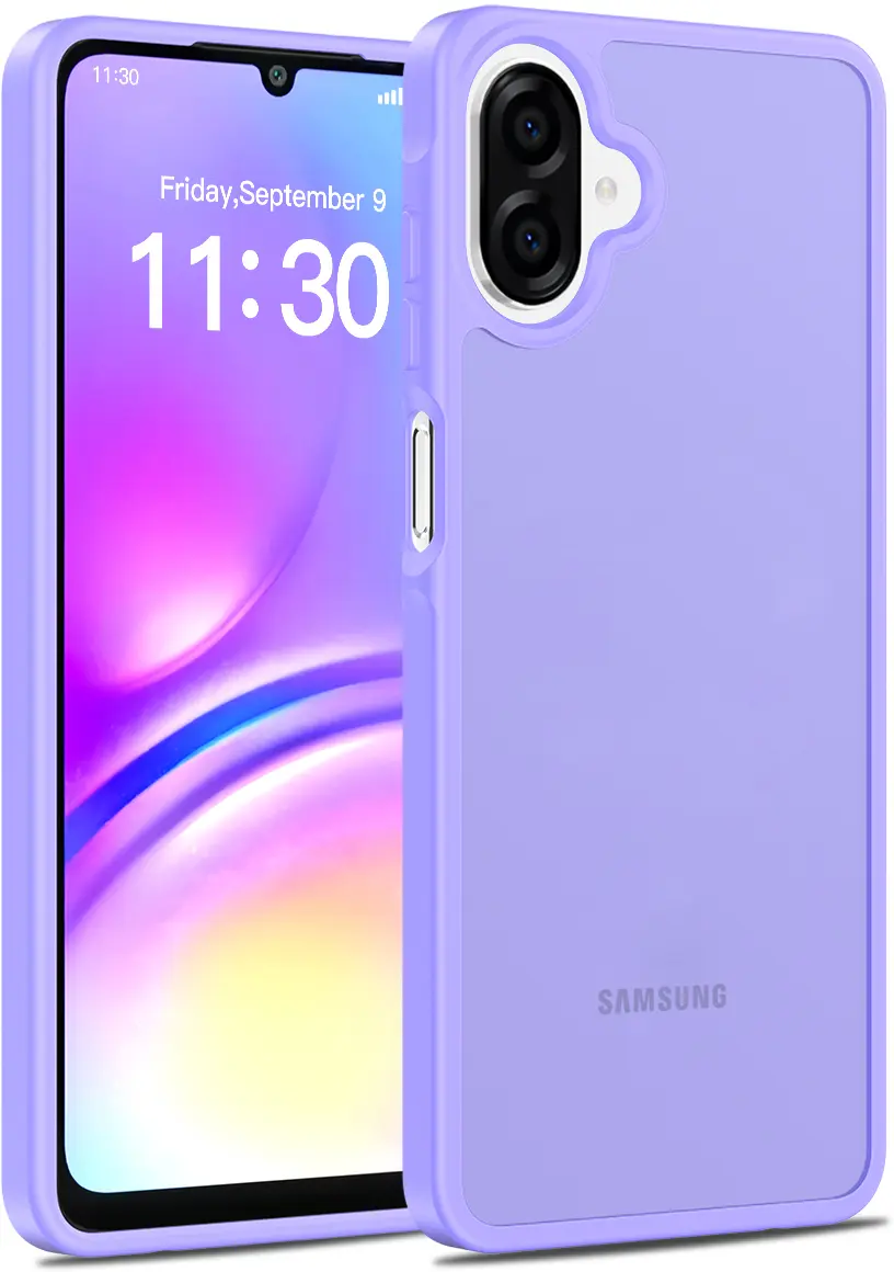 Samsung Galaxy A08 Hoesje Back Cover Matte Paars afbeelding 1