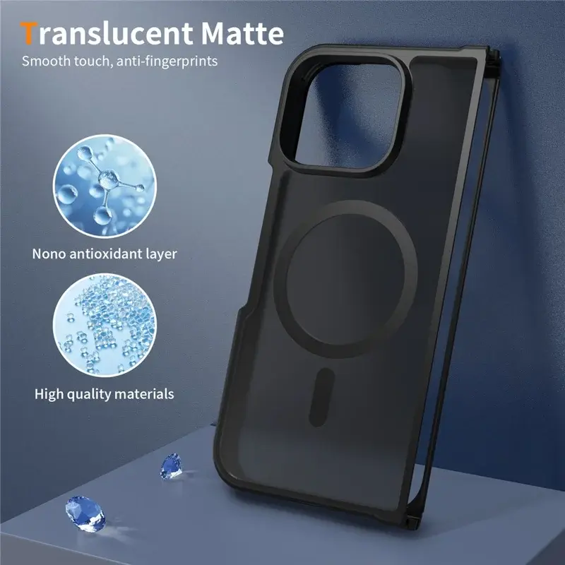 Google Pixel 11 Pro Fold Hybrid Hoesje met MagSafe Back Cover Matte Zwart afbeelding 7