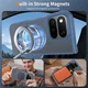 Google Pixel 11 Pro Fold Hybrid Hoesje met MagSafe Back Cover Matte Blauw afbeelding 5