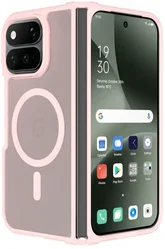 Google Pixel 11 Pro Fold Hybrid Hoesje met MagSafe Back Cover Matte Roze afbeelding