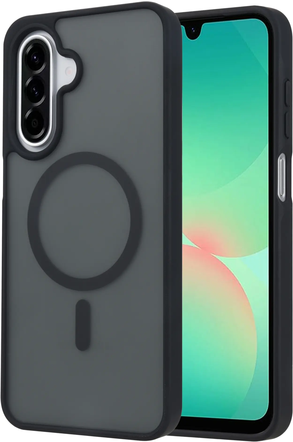 Samsung Galaxy A18 Hybrid Hoesje met MagSafe Back Cover Matte Zwart afbeelding 1