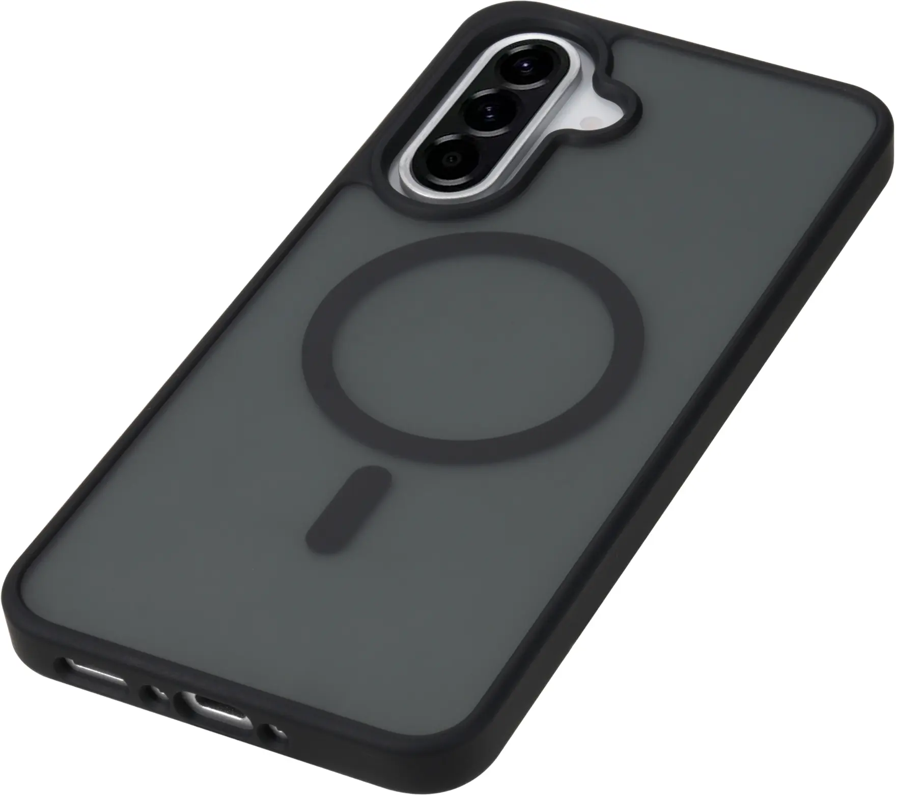 Samsung Galaxy A18 Hybrid Hoesje met MagSafe Back Cover Matte Zwart afbeelding 8