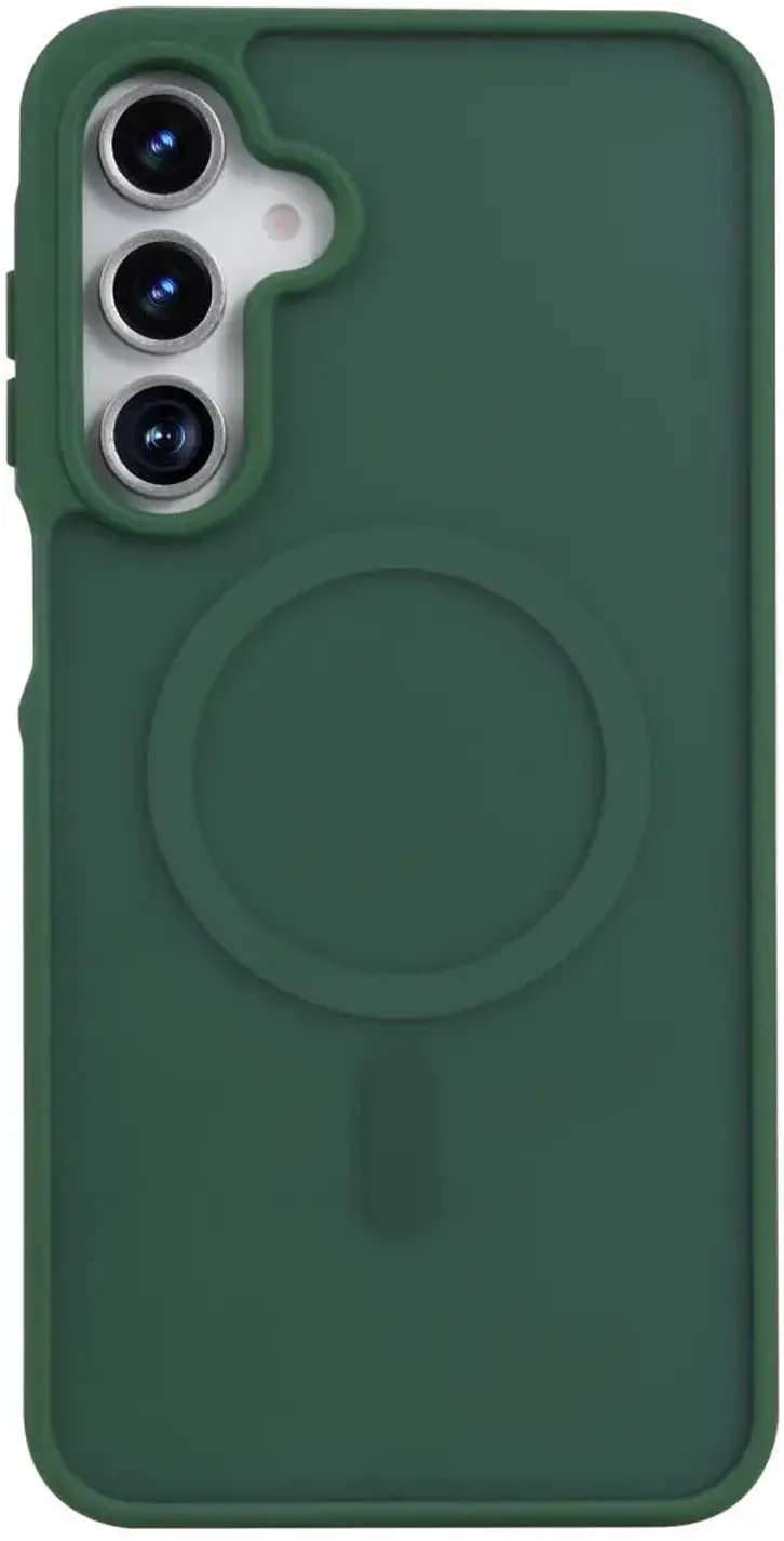 Samsung Galaxy A18 Hybrid Hoesje met MagSafe Back Cover Matte Groen afbeelding 2