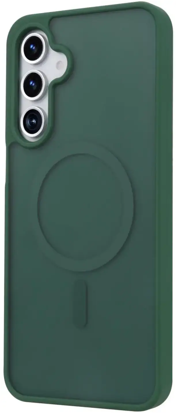 Samsung Galaxy A18 Hybrid Hoesje met MagSafe Back Cover Matte Groen afbeelding 7