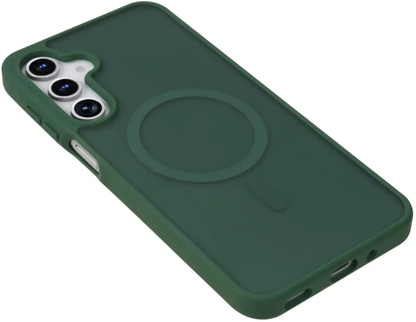 Samsung Galaxy A18 Hybrid Hoesje met MagSafe Back Cover Matte Groen afbeelding 9