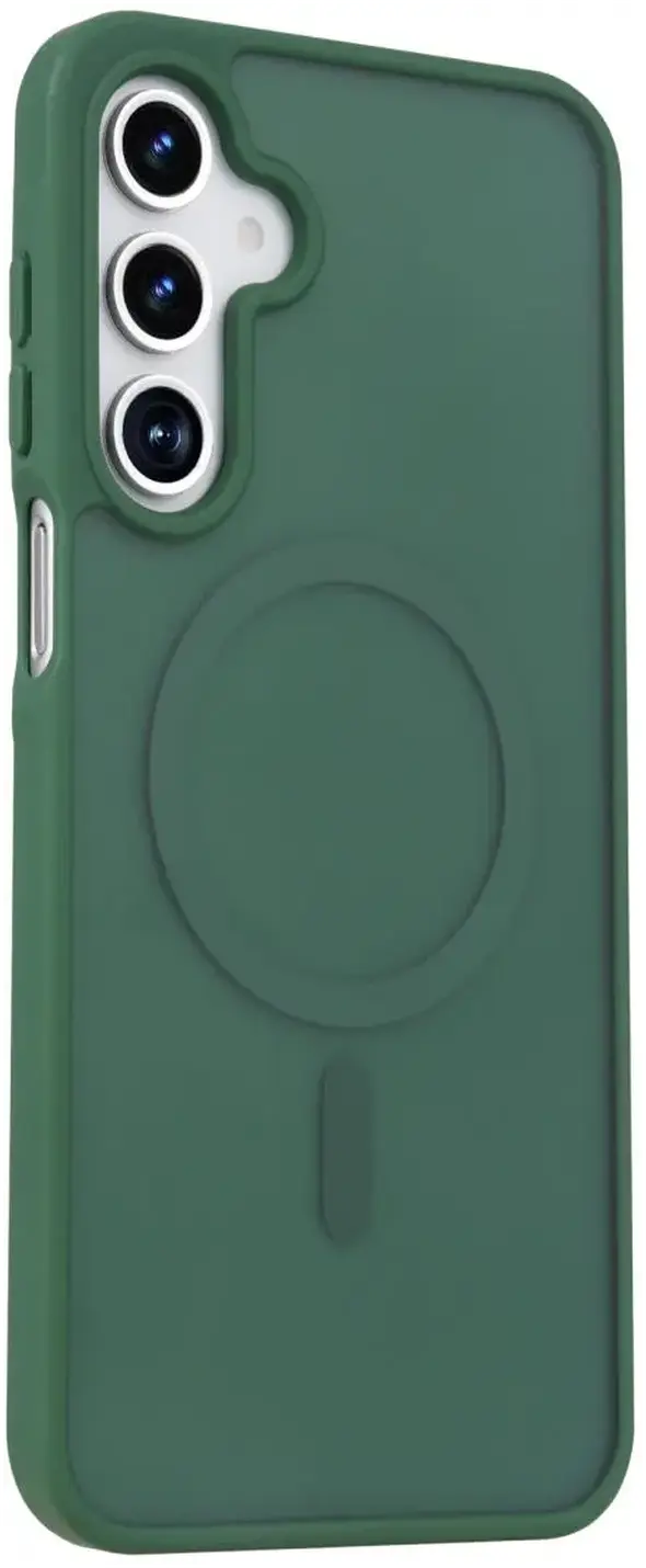 Samsung Galaxy A18 Hybrid Hoesje met MagSafe Back Cover Matte Groen afbeelding 4