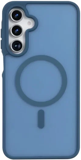 Samsung Galaxy A18 Hybrid Hoesje met MagSafe Back Cover Matte Blauw afbeelding 2