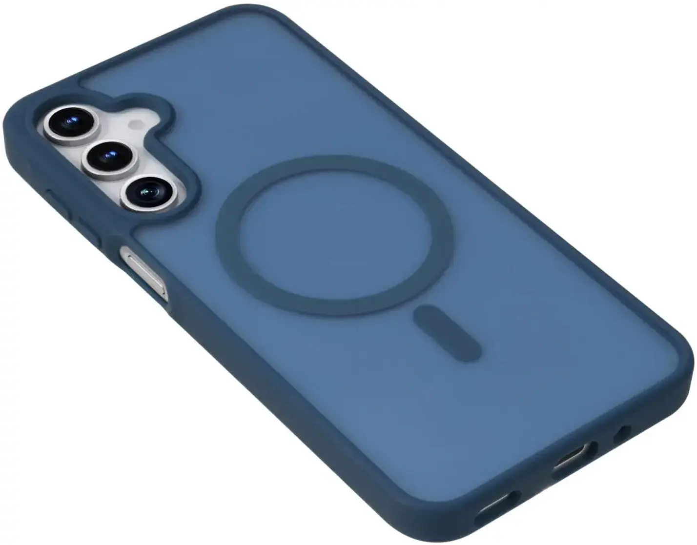 Samsung Galaxy A18 Hybrid Hoesje met MagSafe Back Cover Matte Blauw afbeelding 9
