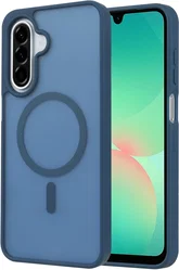 Samsung Galaxy A18 Hybrid Hoesje met MagSafe Back Cover Matte Blauw afbeelding