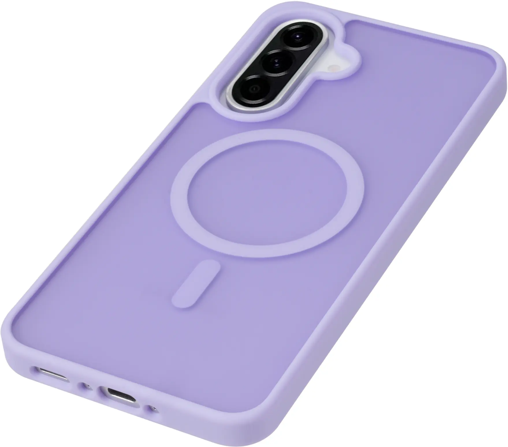 Samsung Galaxy A18 Hybrid Hoesje met MagSafe Back Cover Matte Paars afbeelding 8