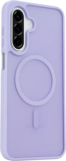 Samsung Galaxy A18 Hybrid Hoesje met MagSafe Back Cover Matte Paars afbeelding 7
