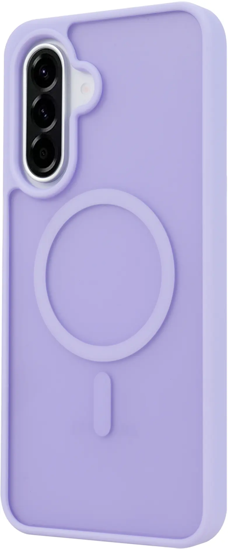 Samsung Galaxy A18 Hybrid Hoesje met MagSafe Back Cover Matte Paars afbeelding 4