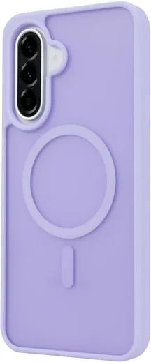 Samsung Galaxy A18 Hybrid Hoesje met MagSafe Back Cover Matte Paars afbeelding 4