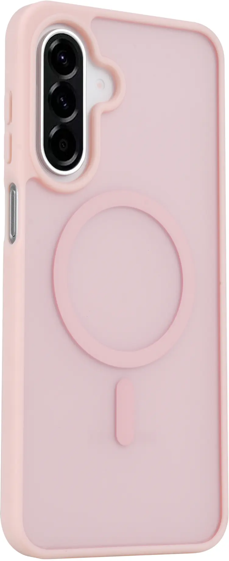 Samsung Galaxy A18 Hybrid Hoesje met MagSafe Back Cover Matte Roze afbeelding 7