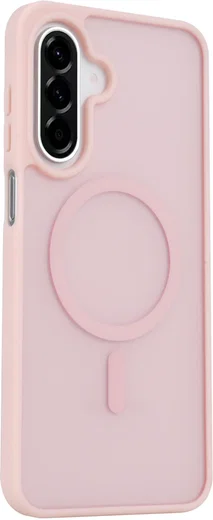 Samsung Galaxy A18 Hybrid Hoesje met MagSafe Back Cover Matte Roze afbeelding 7