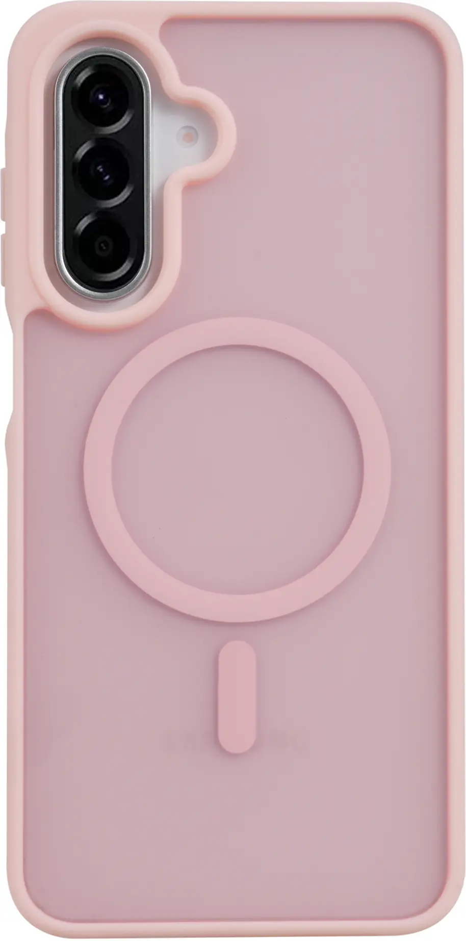 Samsung Galaxy A18 Hybrid Hoesje met MagSafe Back Cover Matte Roze afbeelding 2