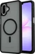Samsung Galaxy A08 Hybrid Hoesje met MagSafe Back Cover Matte Zwart afbeelding 2