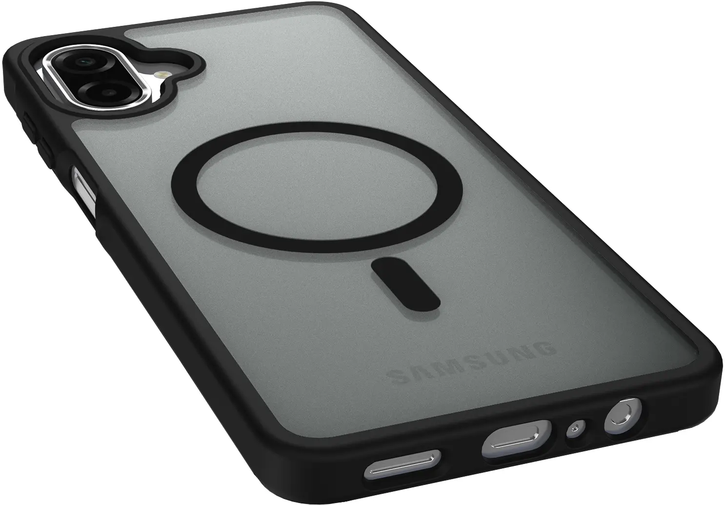 Samsung Galaxy A08 Hybrid Hoesje met MagSafe Back Cover Matte Zwart afbeelding 10